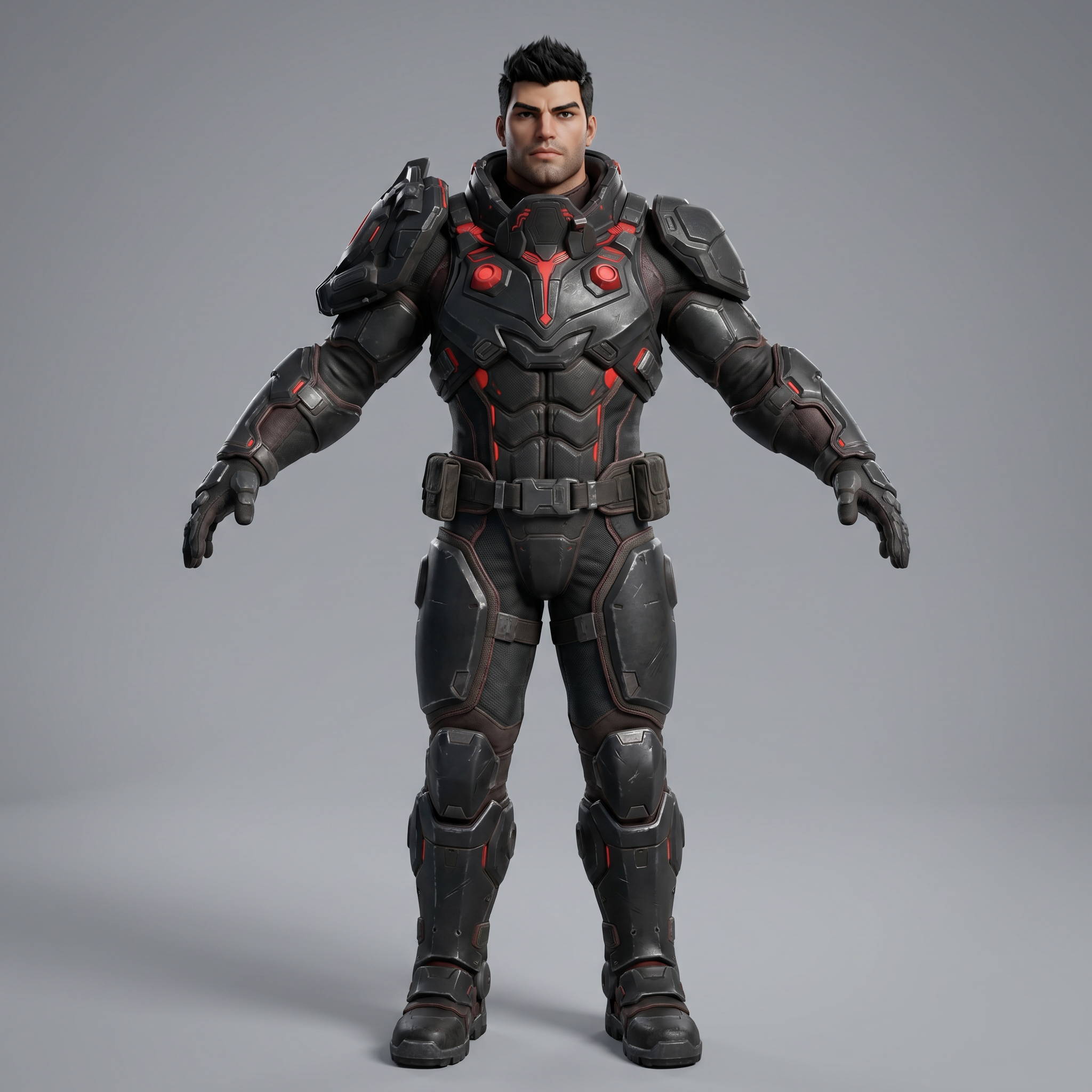 Example of an approved sci-fi humanoid clone concept in A-pose